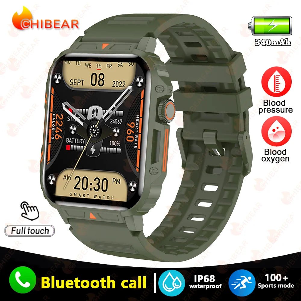 1.95" Outdoor Smartwatch | Bluetooth Call | IP68 Fitness Watch - Real Group UAE