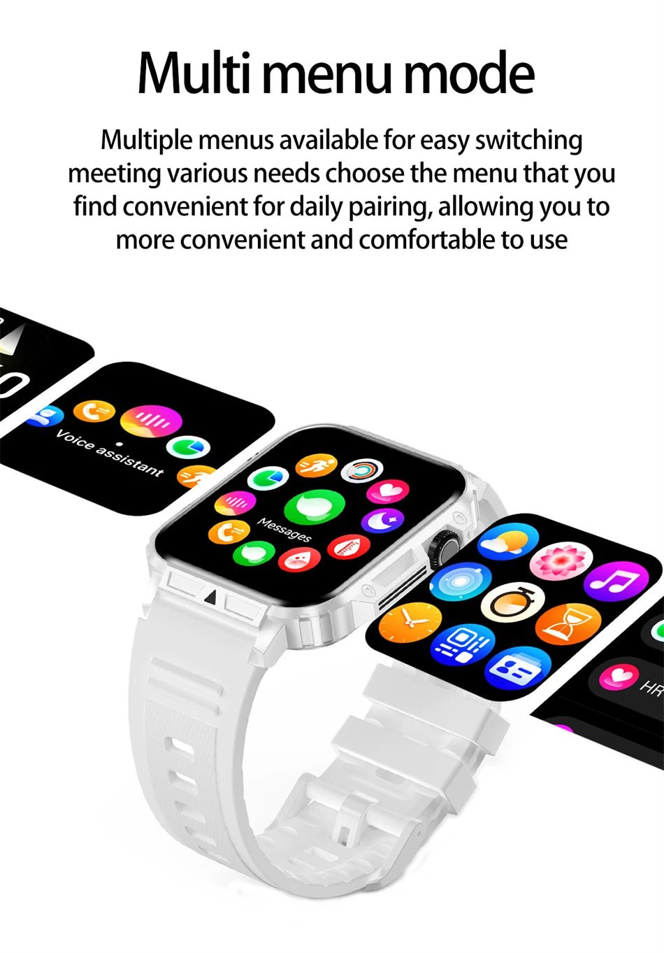 1.95" Outdoor Smartwatch | Bluetooth Call | IP68 Fitness Watch - Real Group UAE