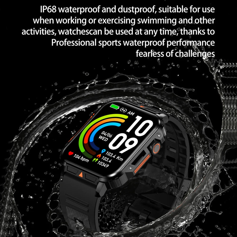 1.95" Outdoor Smartwatch | Bluetooth Call | IP68 Fitness Watch - Real Group UAE