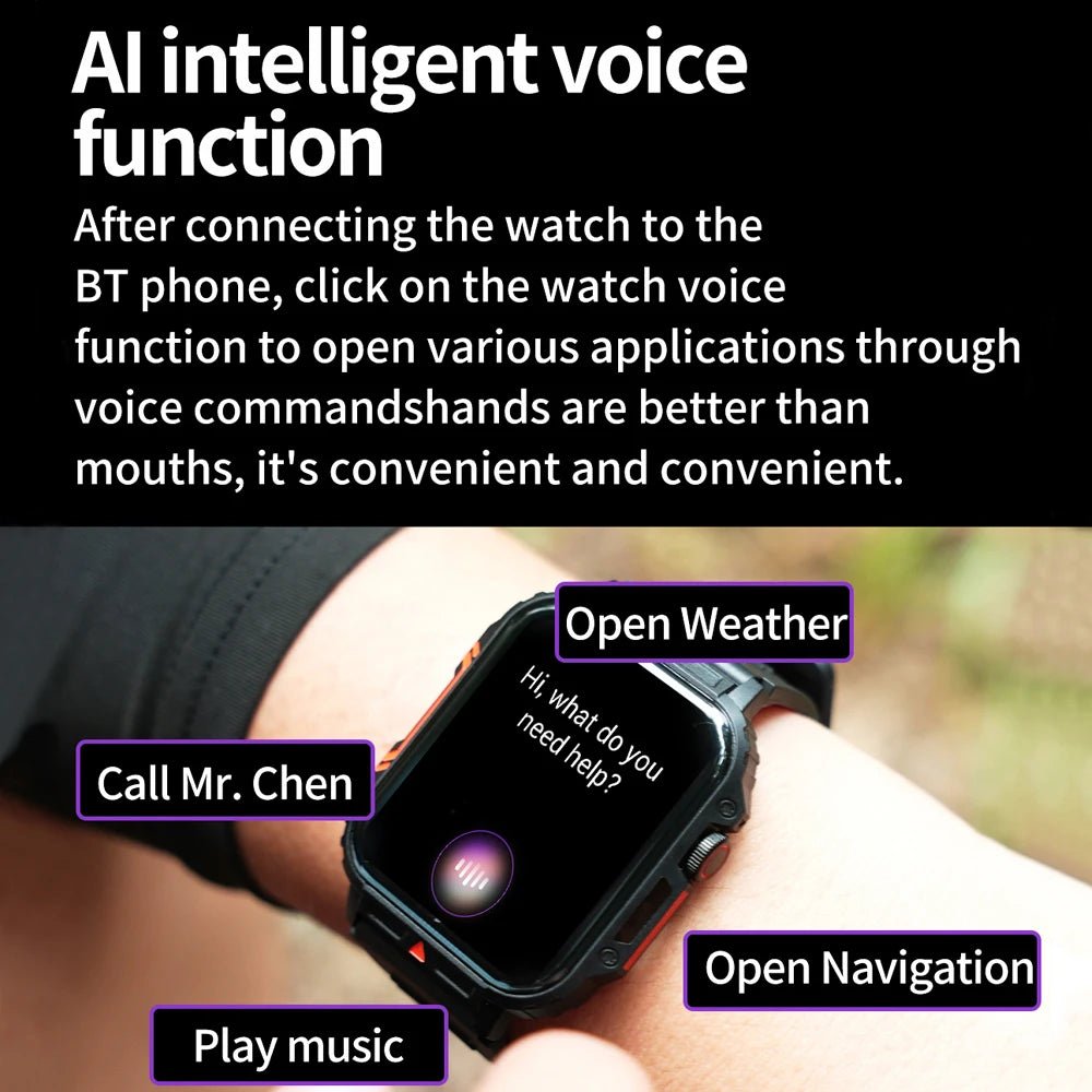 1.95" Outdoor Smartwatch | Bluetooth Call | IP68 Fitness Watch - Real Group UAE