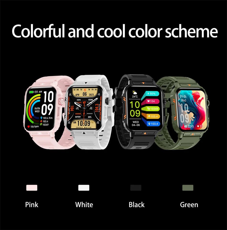 1.95" Outdoor Smartwatch | Bluetooth Call | IP68 Fitness Watch - Real Group UAE