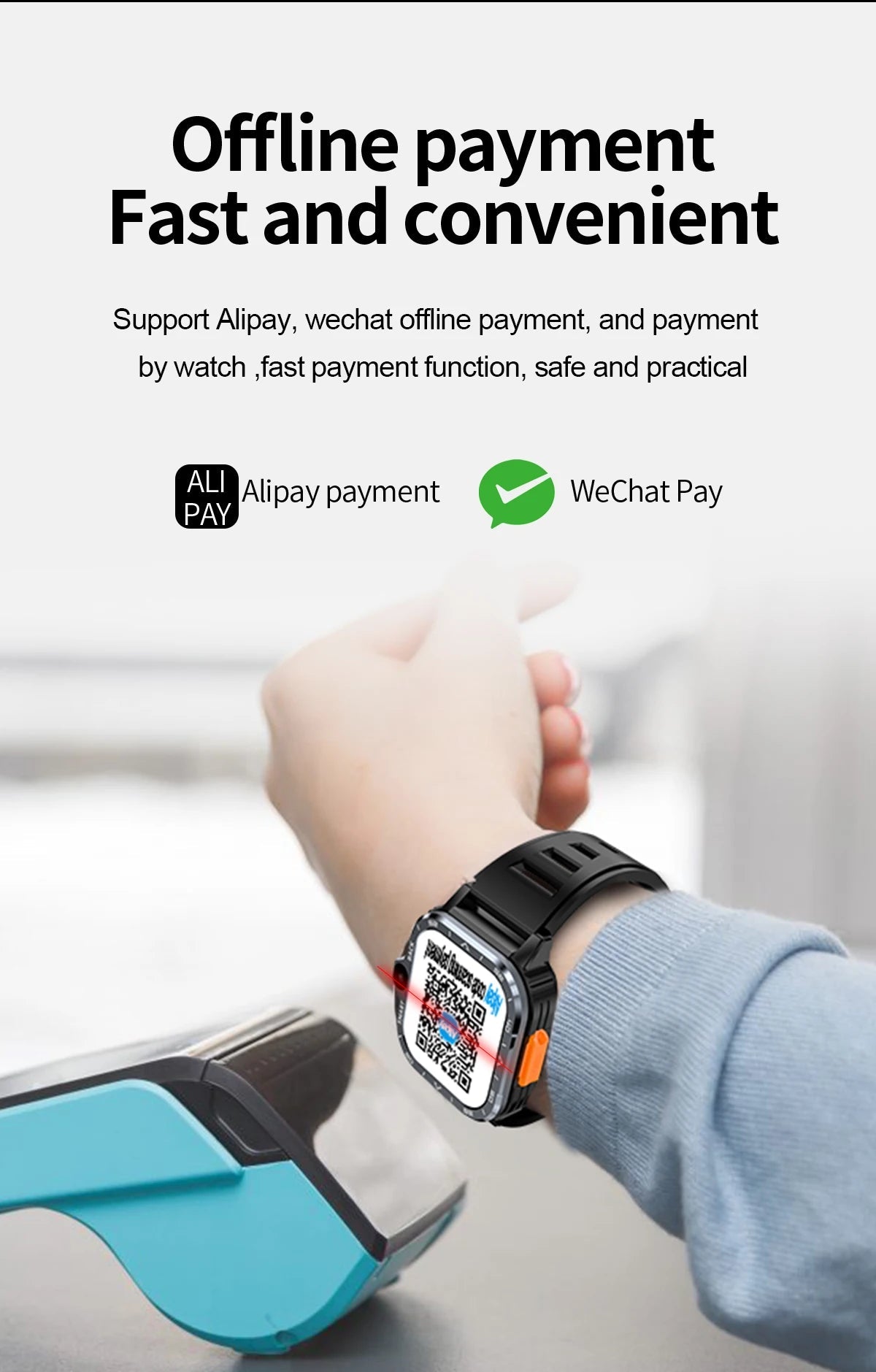 Android Smart Watch for Men with GPS, NFC, Dual Camera & Heart Rate - Realgroupuae