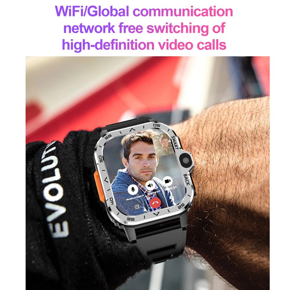 Android Smart Watch for Men with GPS, NFC, Dual Camera & Heart Rate - Realgroupuae