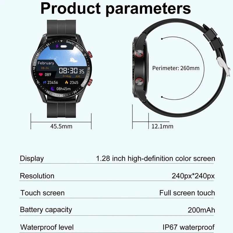 Bluetooth Call Smartwatch | ECG+PPG | Fitness & Health Tracker - Real Group UAE
