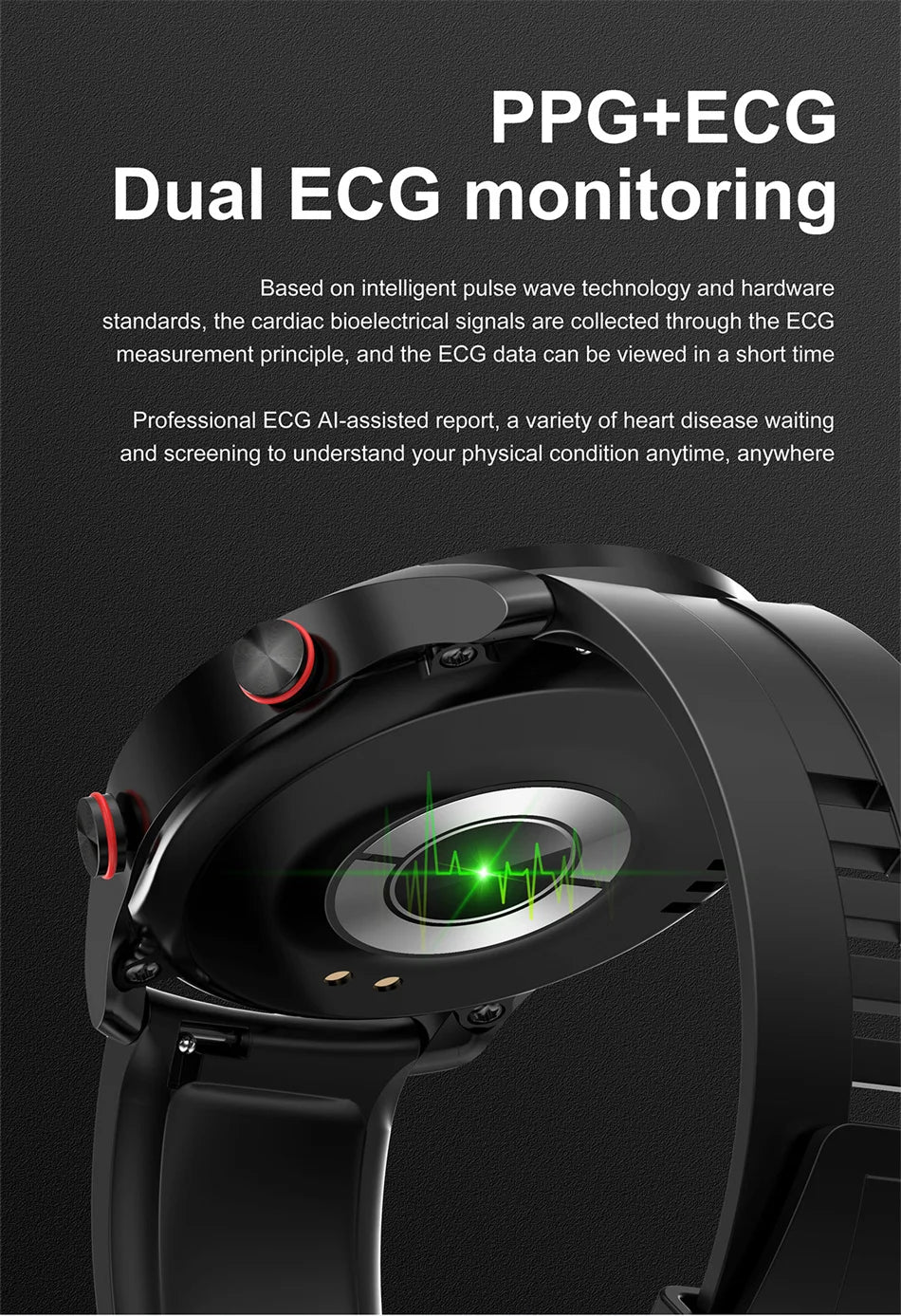 Bluetooth Call Smartwatch | ECG+PPG | Fitness & Health Tracker - Real Group UAE