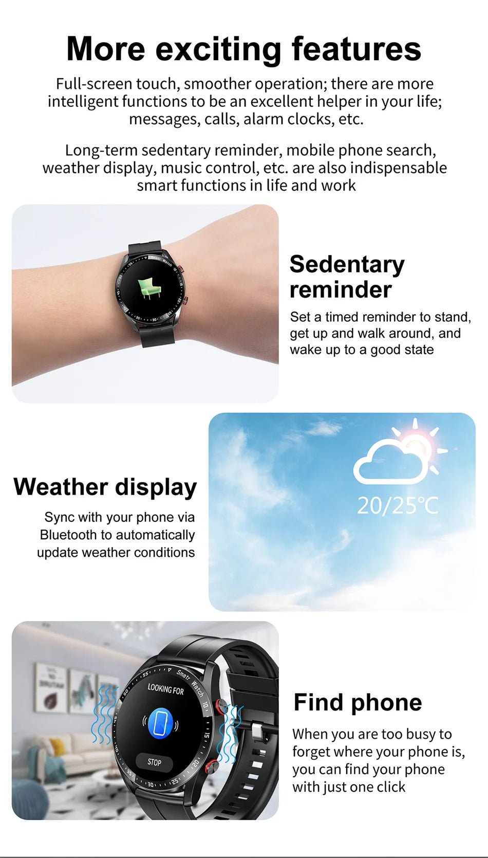 Bluetooth Call Smartwatch | ECG+PPG | Fitness & Health Tracker - Real Group UAE