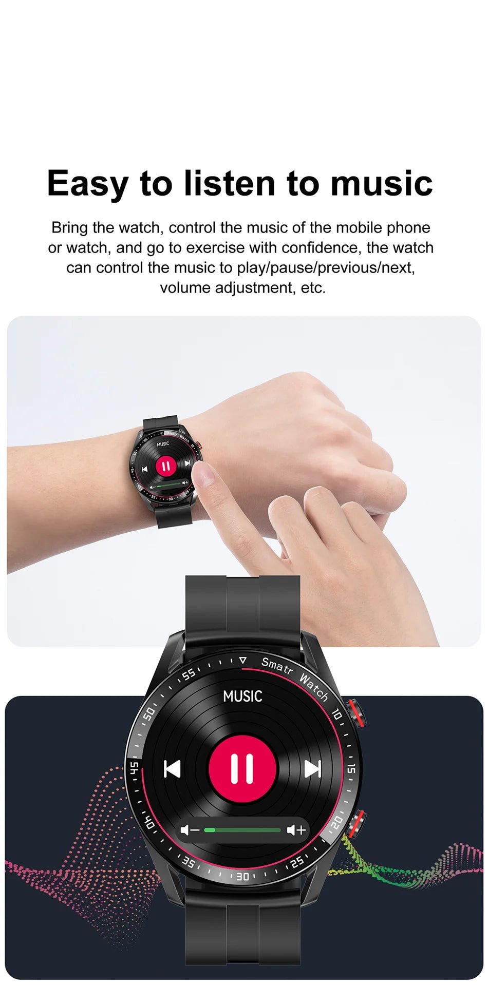 Bluetooth Call Smartwatch | ECG+PPG | Fitness & Health Tracker - Real Group UAE
