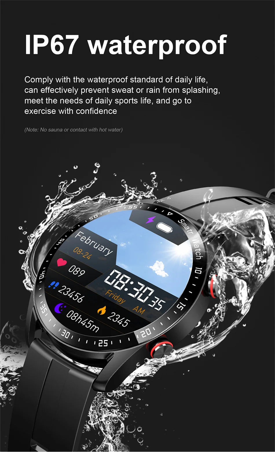 Bluetooth Call Smartwatch | ECG+PPG | Fitness & Health Tracker - Real Group UAE