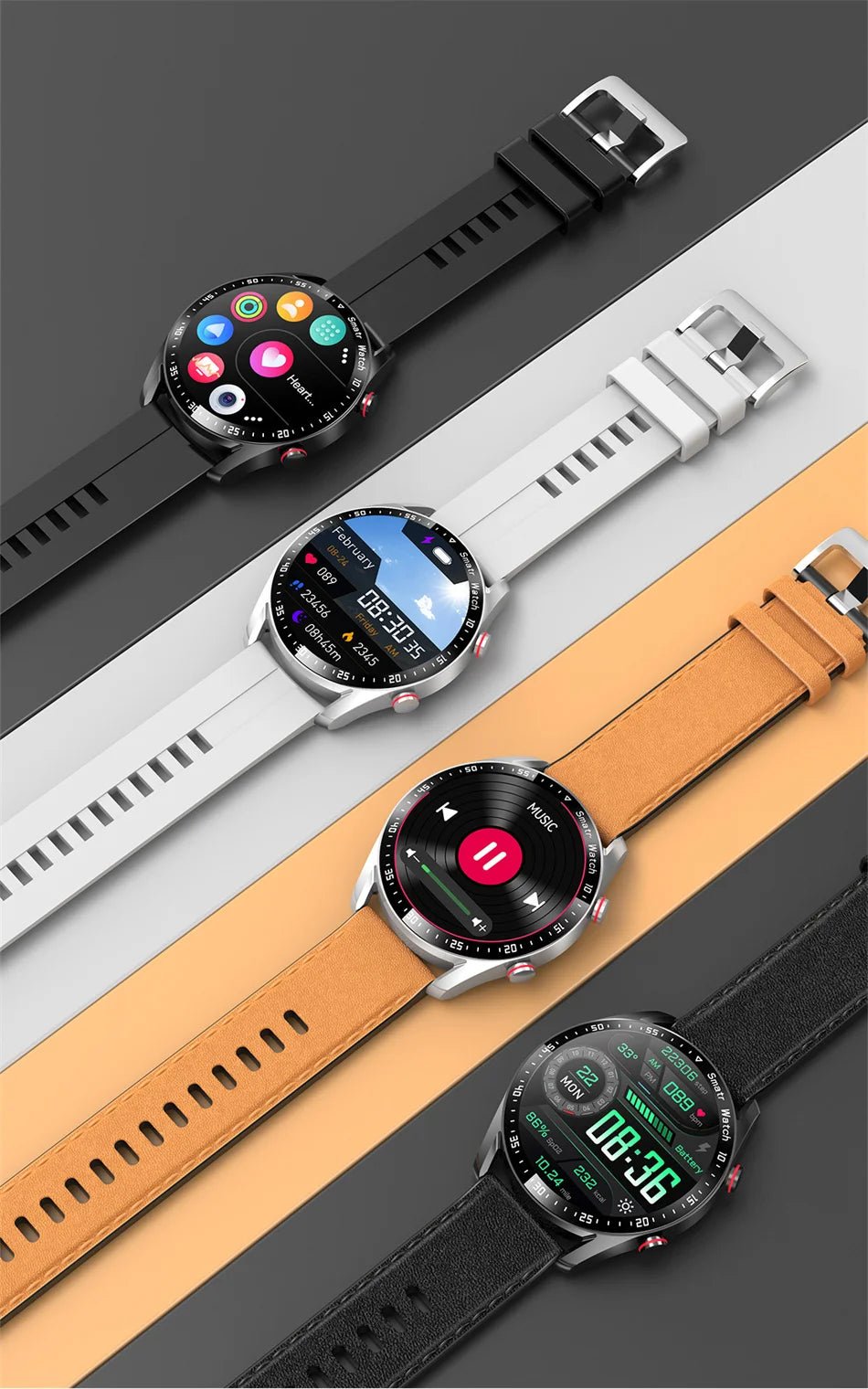 Bluetooth Call Smartwatch | ECG+PPG | Fitness & Health Tracker - Real Group UAE