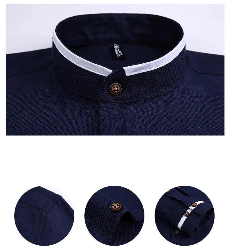 Classic Oxford Button - Down Shirt | Long Sleeve Casual Fit | Cotton Blend - Real Group UAE