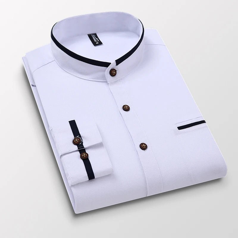 Classic Oxford Button - Down Shirt | Long Sleeve Casual Fit | Cotton Blend - Real Group UAE