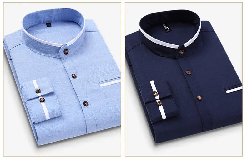 Classic Oxford Button - Down Shirt | Long Sleeve Casual Fit | Cotton Blend - Real Group UAE