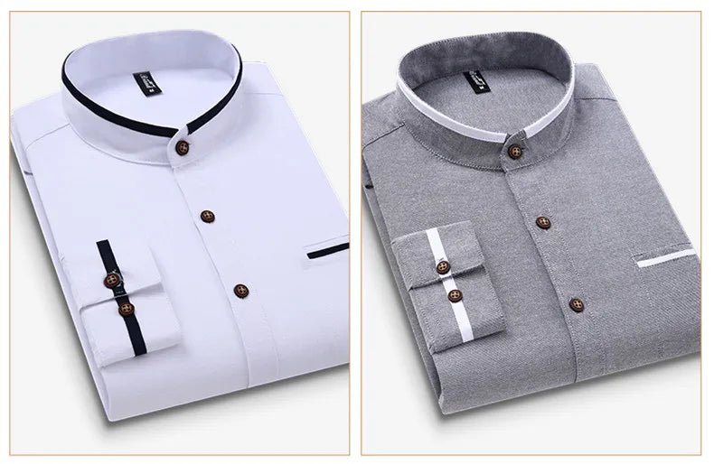 Classic Oxford Button - Down Shirt | Long Sleeve Casual Fit | Cotton Blend - Real Group UAE