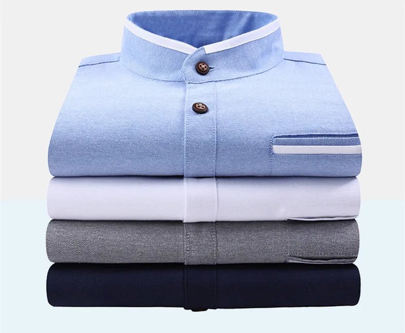 Classic Oxford Button - Down Shirt | Long Sleeve Casual Fit | Cotton Blend - Real Group UAE