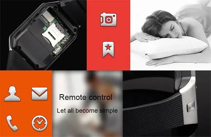 Digital Touch Screen Smart Watch DZ09 with Camera, Bluetooth & SIM - Realgroupuae