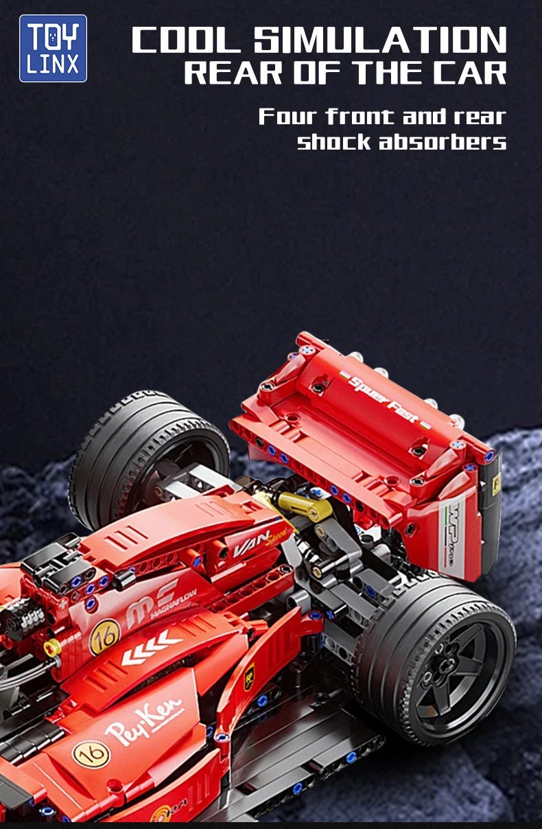 F1 RC Race Car 1163PCS Remote Control Building Blocks Toy Model Car Kit - Realgroupuae