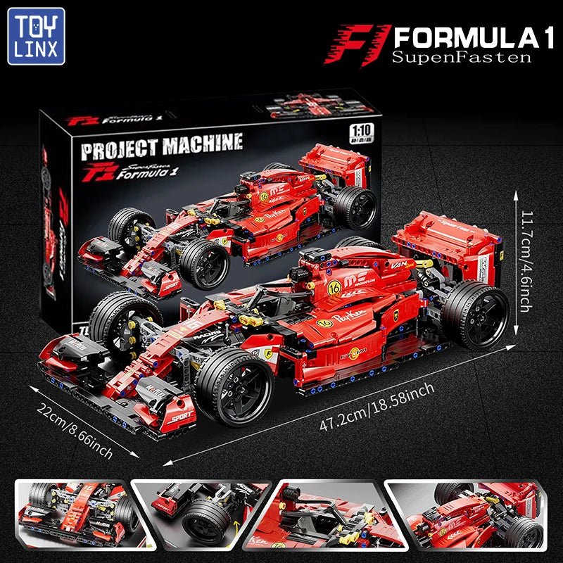 F1 RC Race Car 1163PCS Remote Control Building Blocks Toy Model Car Kit - Realgroupuae
