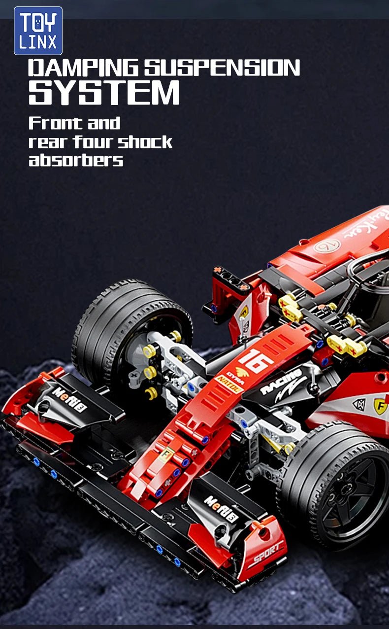 F1 RC Race Car 1163PCS Remote Control Building Blocks Toy Model Car Kit - Realgroupuae