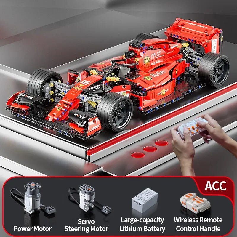 F1 RC Race Car 1163PCS Remote Control Building Blocks Toy Model Car Kit - Realgroupuae