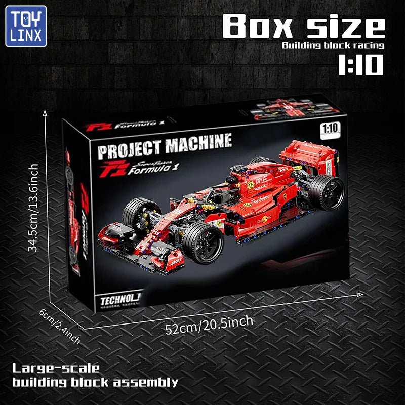 F1 RC Race Car Building Set MOC Remote Control Collectible Toy Gift Kit - Realgroupuae