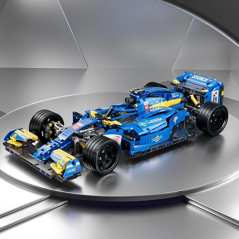 F1 RC Race Car Building Set MOC Remote Control Collectible Toy Gift Kit - Realgroupuae