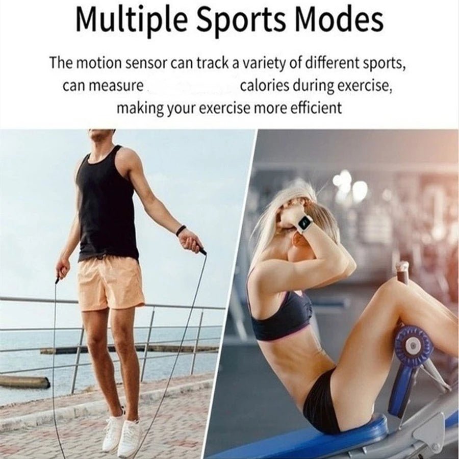 Fashion Sports Smartwatch with USB Charging, Fitness Tracker & LED Display - Realgroupuae