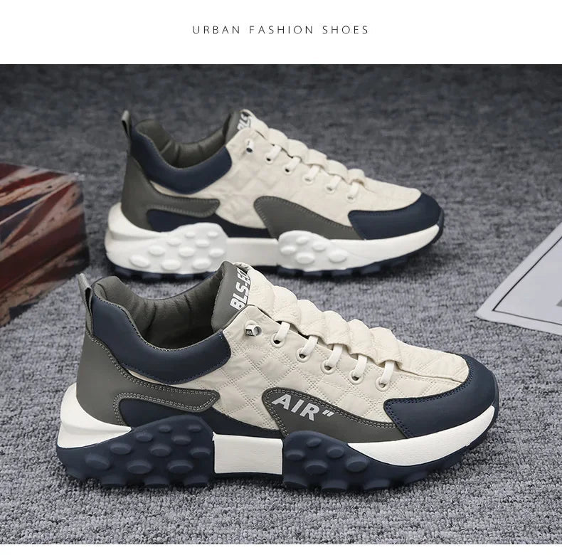 Men’s Fashion Sneakers | Thick Sole Lace - Up Shoes | Casual & Running Footwear - Real Group UAE