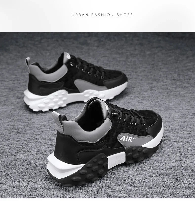 Men’s Fashion Sneakers | Thick Sole Lace - Up Shoes | Casual & Running Footwear - Real Group UAE