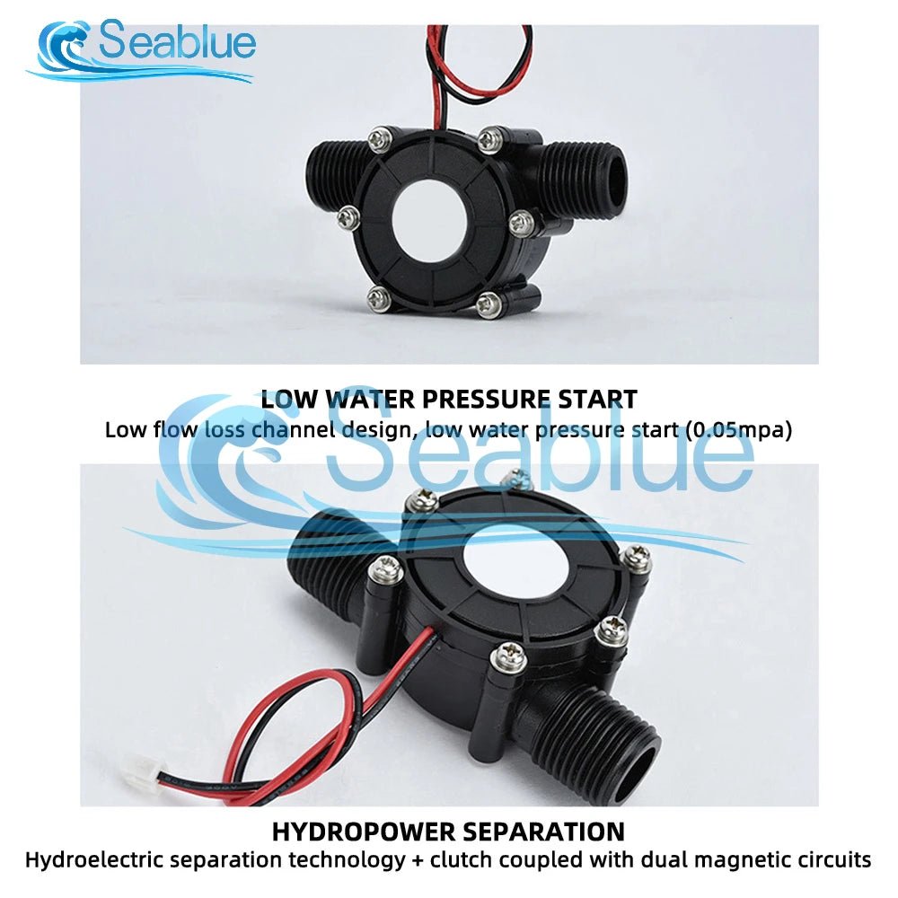 Micro Hydro Generator Turbine 5V - 12V 0 - 80V | Efficient Water Flow Energy Conversion - Real Group