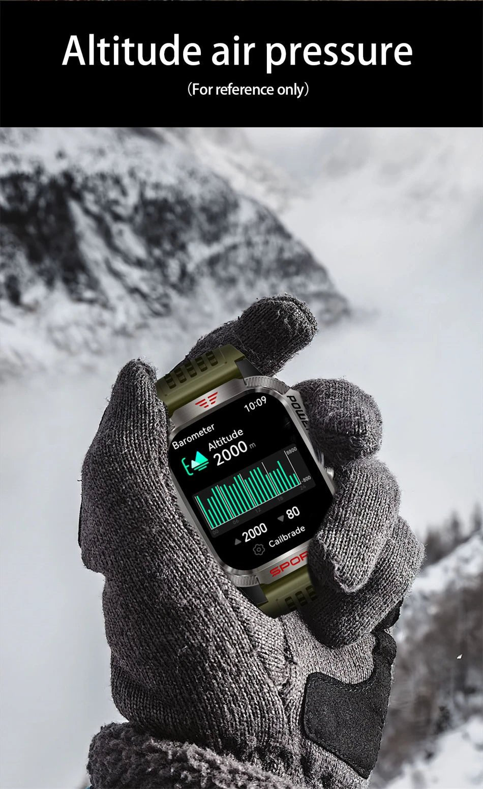Military GPS Smart Watch for Men with Bluetooth Call & Waterproof Design - Realgroupuae