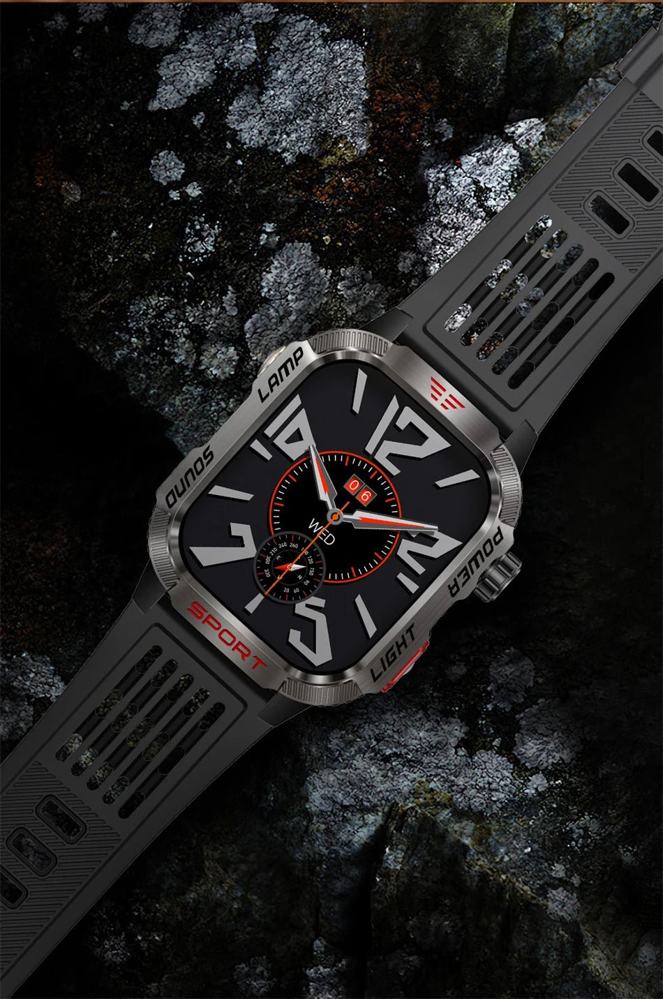 Military GPS Smart Watch for Men with Bluetooth Call & Waterproof Design - Realgroupuae