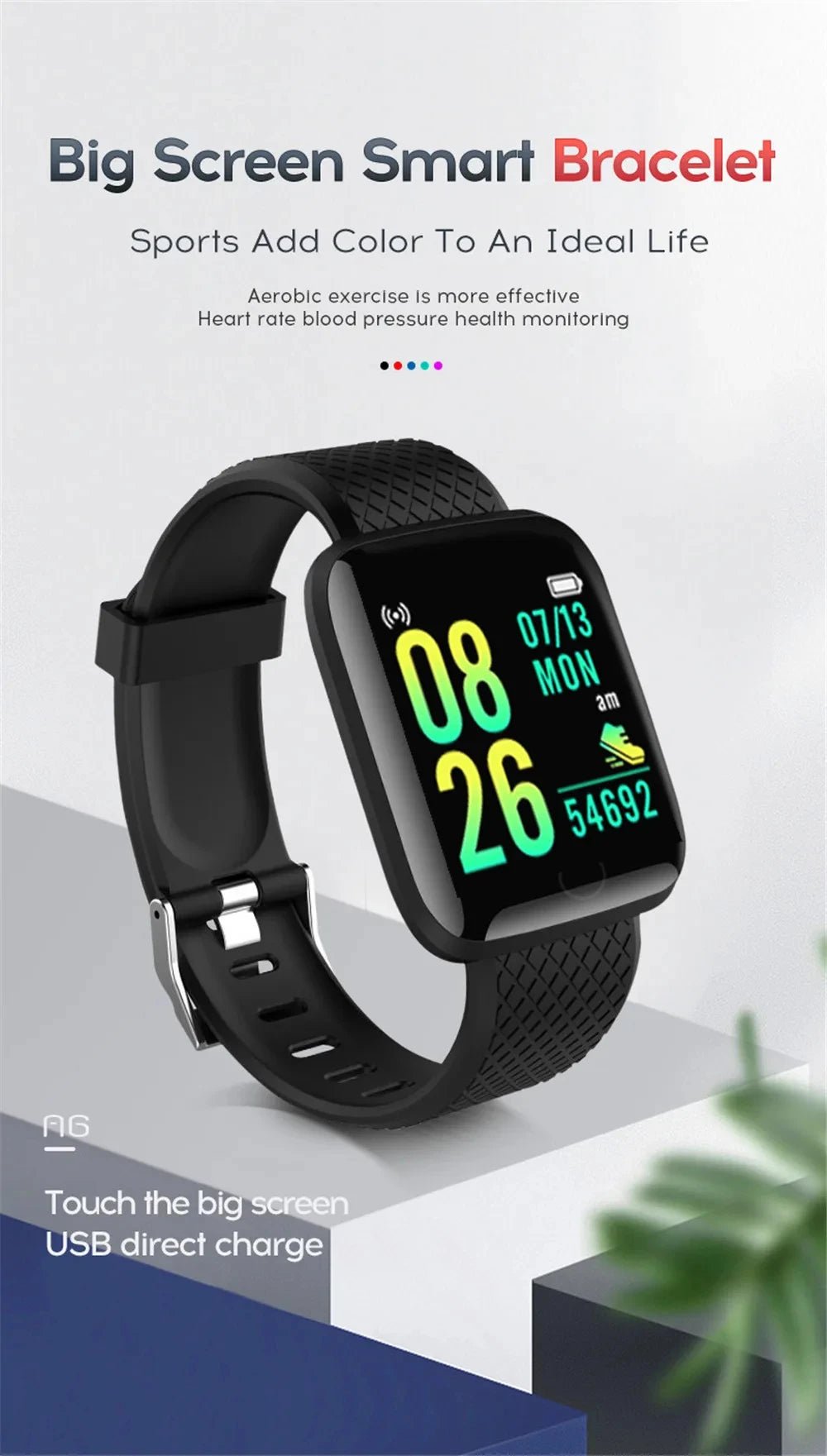 Multifunction Smart Watch for Men, Women & Kids – Sport, Step & Music Control - Realgroupuae