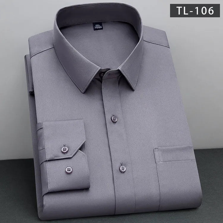 Non - Iron Business Shirt | Wrinkle - Resistant Long Sleeve Classic Fit - Real Group UAE