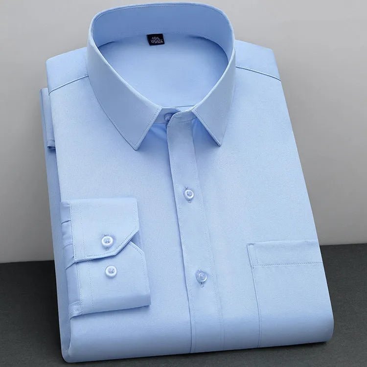 Non - Iron Business Shirt | Wrinkle - Resistant Long Sleeve Classic Fit - Real Group UAE