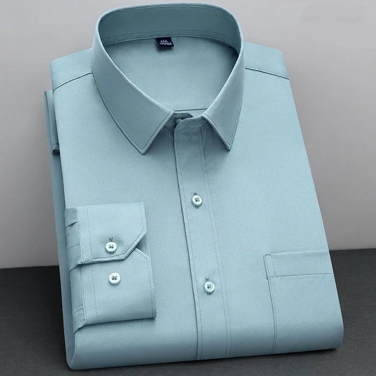 Non - Iron Business Shirt | Wrinkle - Resistant Long Sleeve Classic Fit - Real Group UAE
