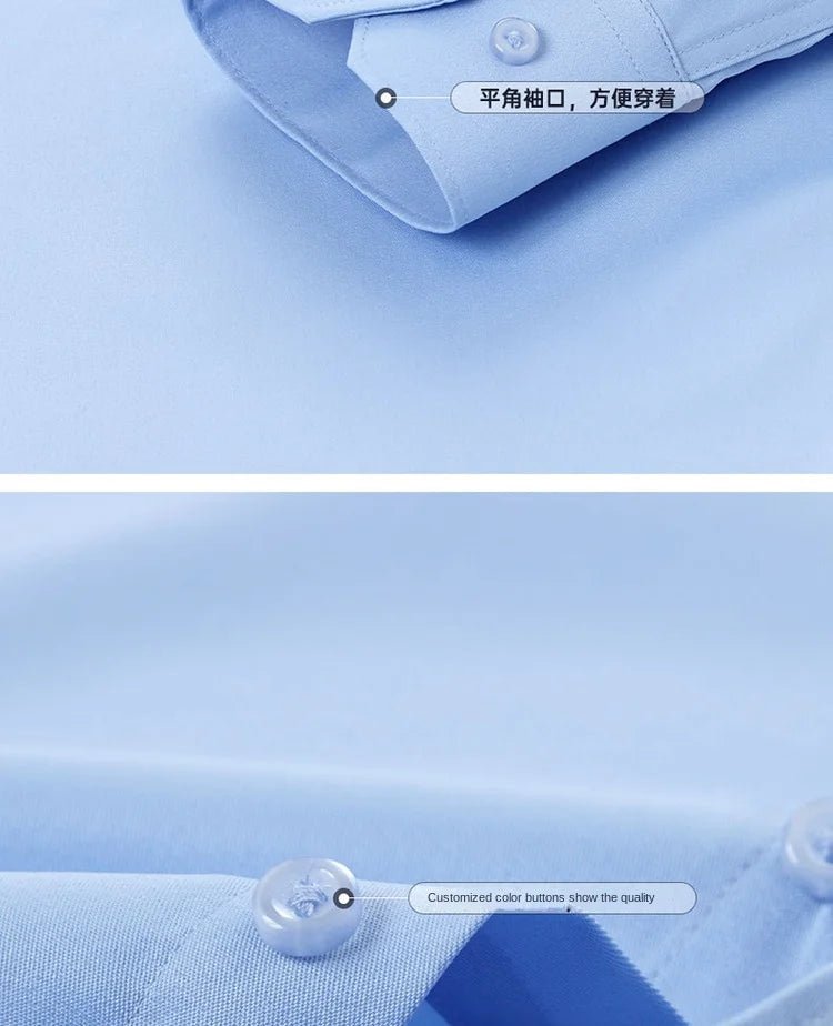 Non - Iron Business Shirt | Wrinkle - Resistant Long Sleeve Classic Fit - Real Group UAE