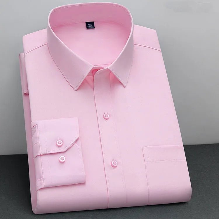 Non - Iron Business Shirt | Wrinkle - Resistant Long Sleeve Classic Fit - Real Group UAE