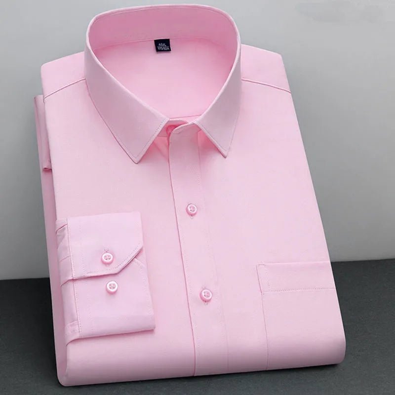 Non - Iron Business Shirt | Wrinkle - Resistant Long Sleeve Classic Fit - Real Group UAE