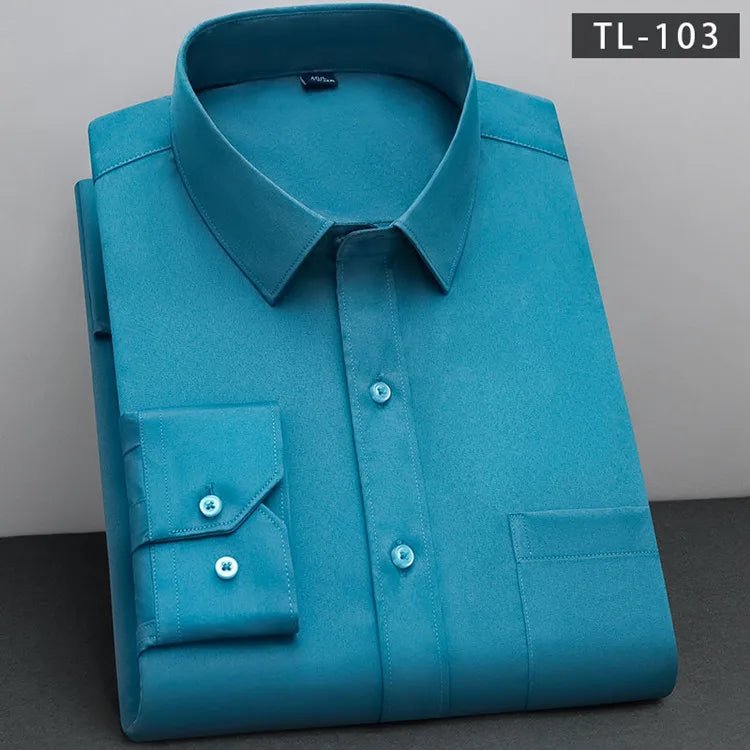 Non - Iron Business Shirt | Wrinkle - Resistant Long Sleeve Classic Fit - Real Group UAE