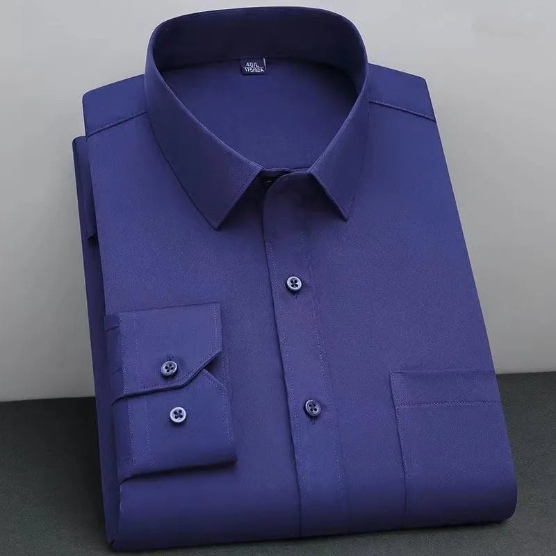 Non - Iron Business Shirt | Wrinkle - Resistant Long Sleeve Classic Fit - Real Group UAE