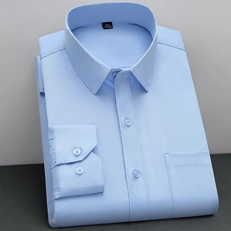 Non - Iron Business Shirt | Wrinkle - Resistant Long Sleeve Classic Fit - Real Group UAE