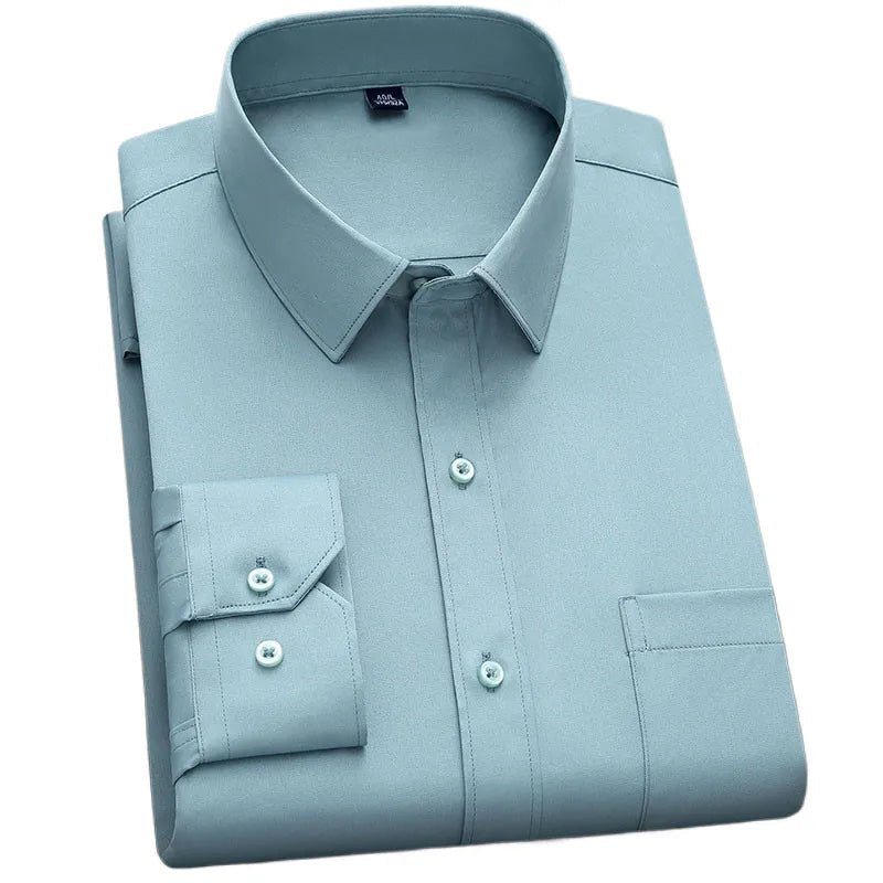 Non - Iron Business Shirt | Wrinkle - Resistant Long Sleeve Classic Fit - Real Group UAE