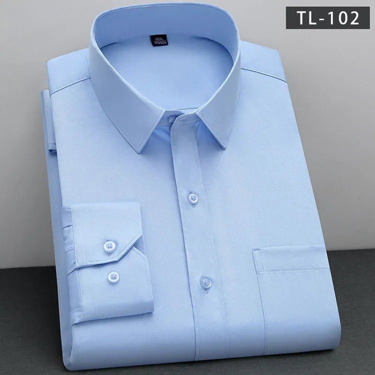 Non - Iron Business Shirt | Wrinkle - Resistant Long Sleeve Classic Fit - Real Group UAE