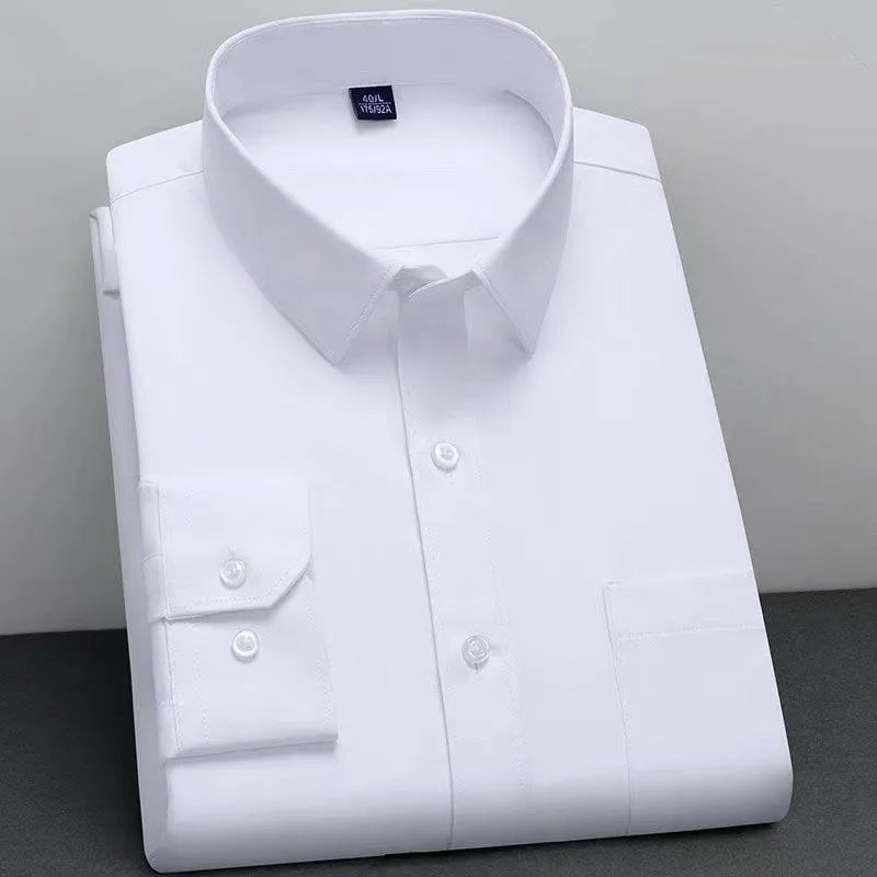 Non - Iron Business Shirt | Wrinkle - Resistant Long Sleeve Classic Fit - Real Group UAE