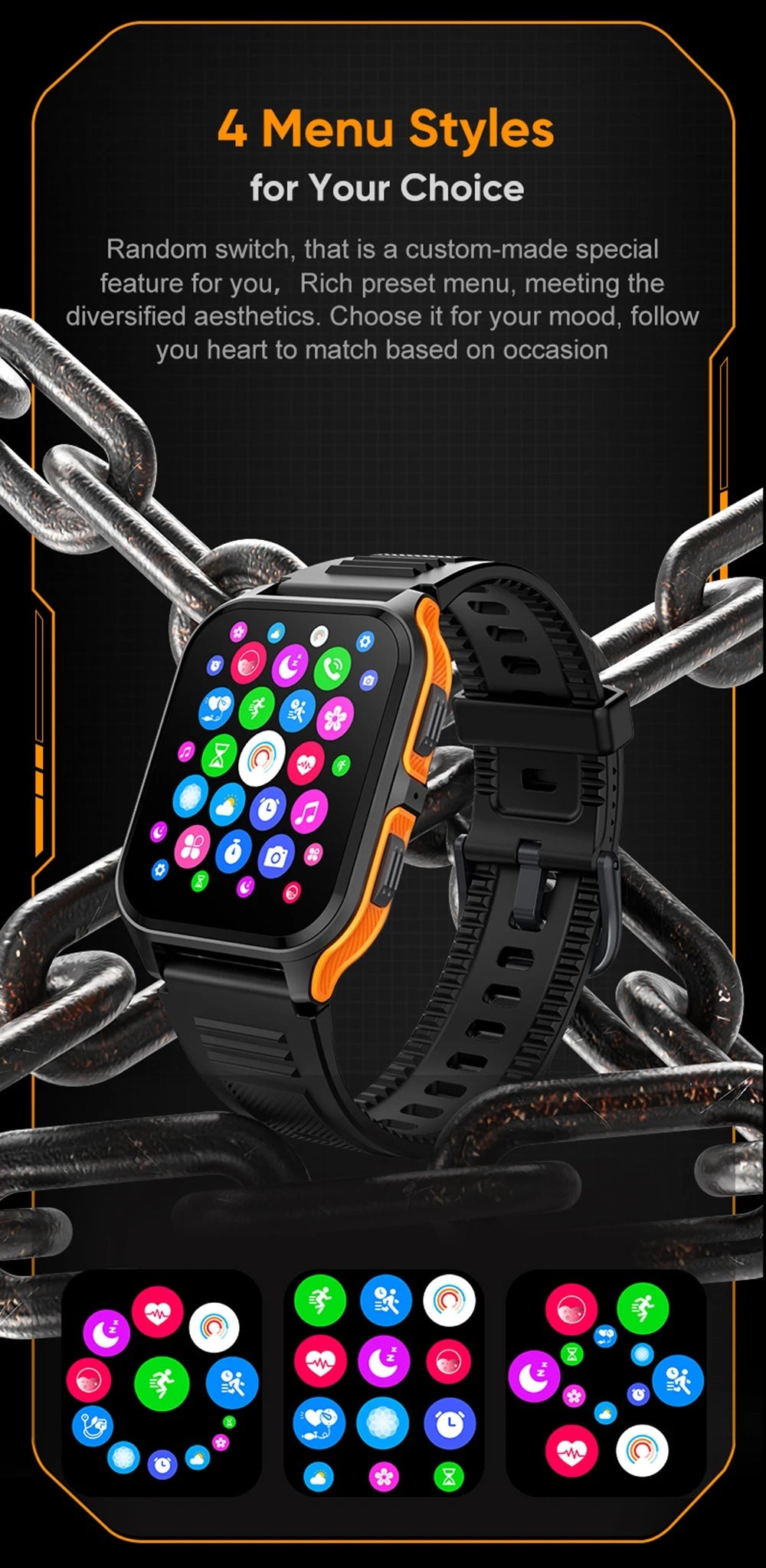 Outdoor Military Smart Watch – 1.9" Bluetooth Call Fitness Tracker - Realgroupuae