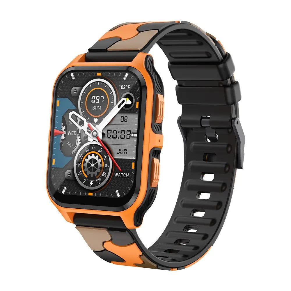 Outdoor Military Smart Watch – 1.9" Bluetooth Call Fitness Tracker - Realgroupuae