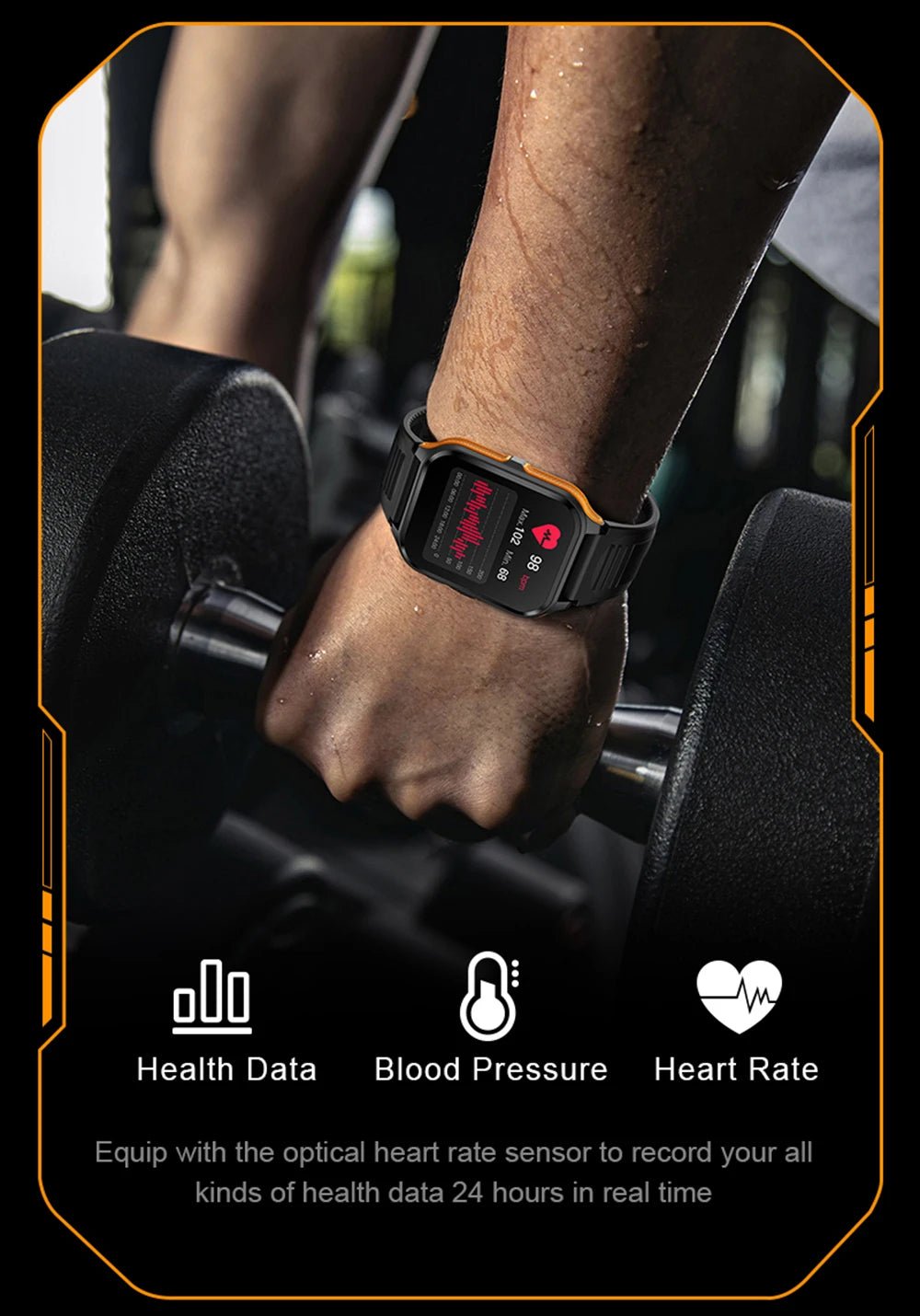 Outdoor Military Smart Watch – 1.9" Bluetooth Call Fitness Tracker - Realgroupuae