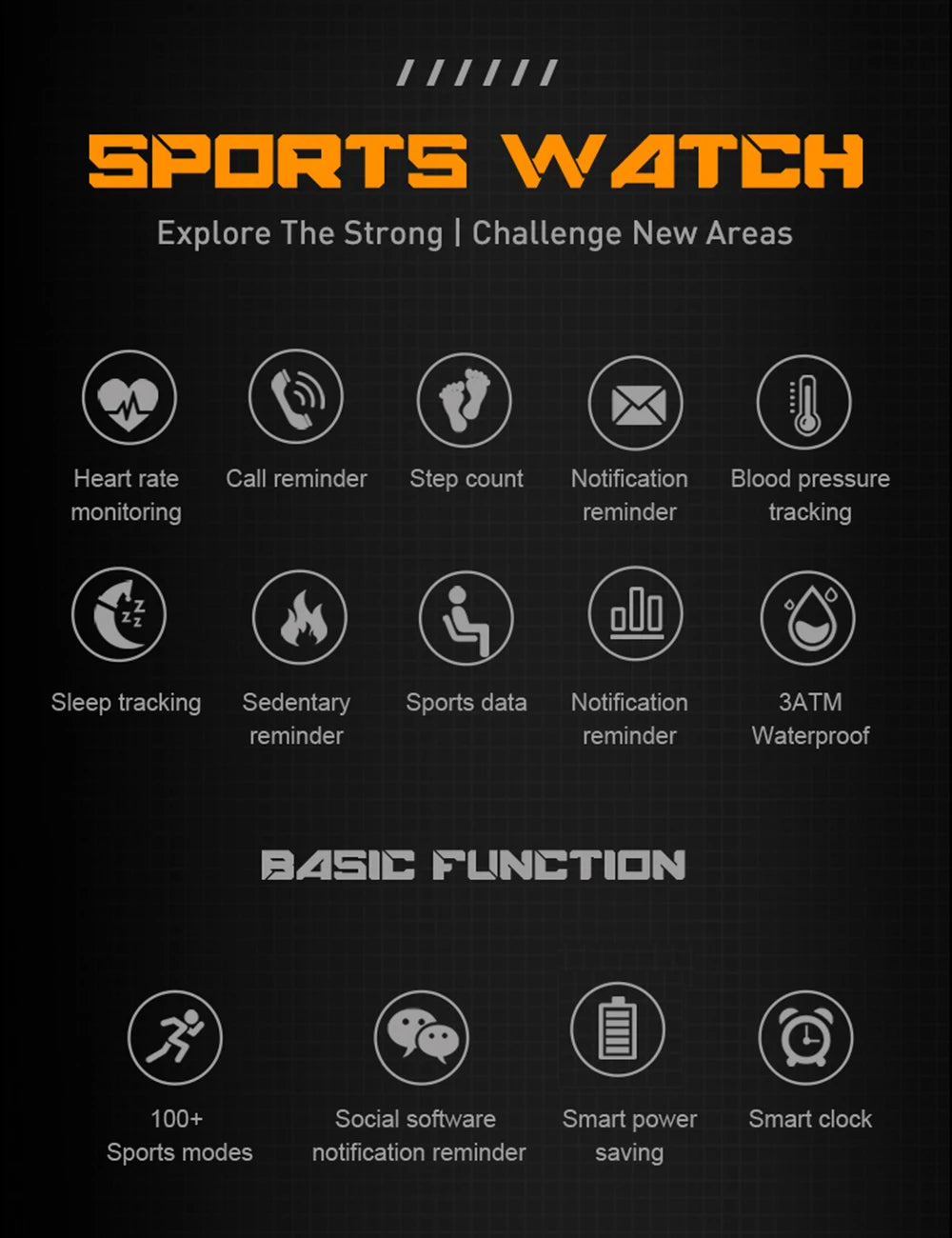 Outdoor Military Smart Watch – 1.9" Bluetooth Call Fitness Tracker - Realgroupuae