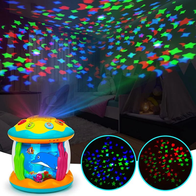 Rotary Projector Musical Educational Sensory Toys for Toddler - Real Group