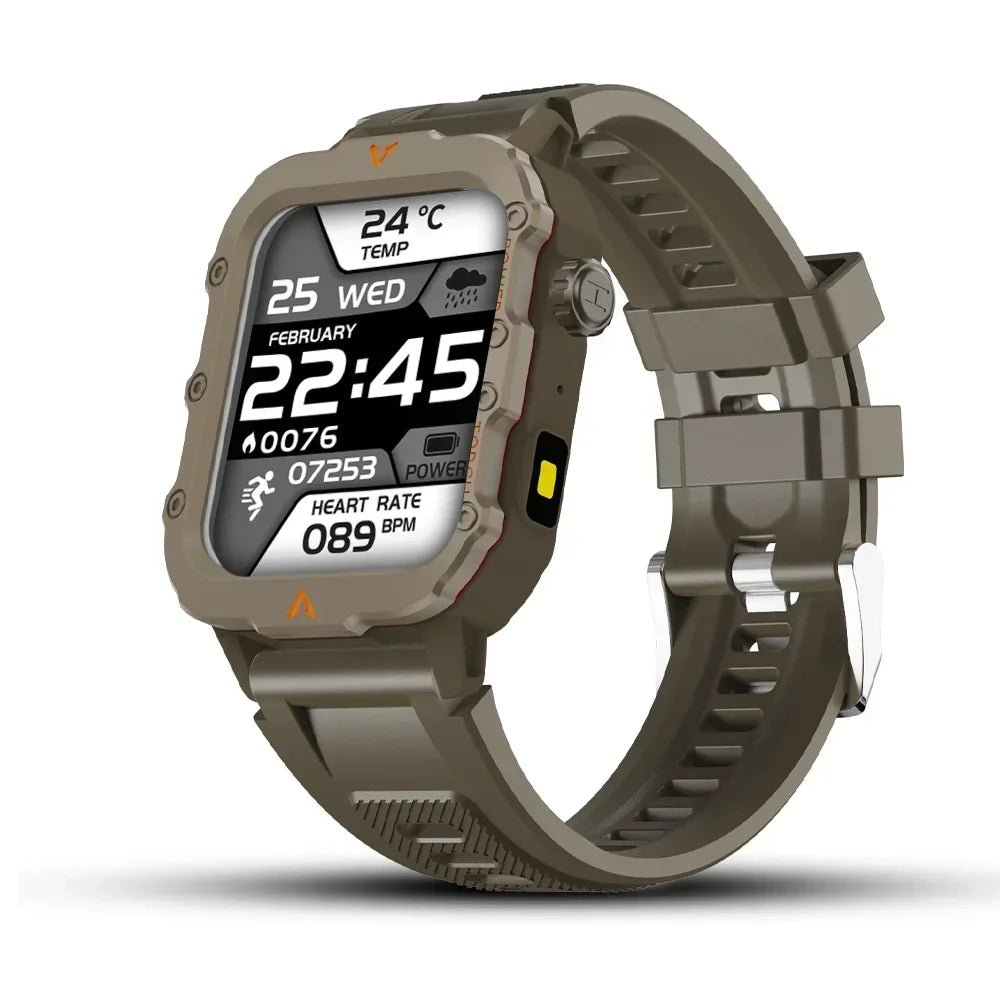 Rugged Smartwatch with Bluetooth Call & Fitness Tracker for Men & Women - Realgroupuae